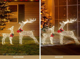 Jingle Jollys Christmas Lights 2pcs Reindeer Set Fairy Light 170 LED Decorations XMAS-MOT-2DEER-WARM
