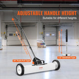 VEVOR 24-Inch Magnetic Sweeper with Wheels Telescoping Magnetic Pickup Tool V952-CXQSQTZ2432IGCPZVV0