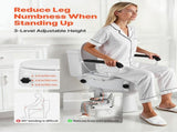 Raised Toilet Seat with Arms, 136.1 kg Load Capacity, 3-Level Adjustable Height, Widened Commode V952-FSSFSJGMTZDDNO6QU001V0