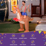 Inflatable Kangaroo Costume Adult Suit Blow Up Party Fancy Dress Halloween Cosplay HALO-INF-KANGF