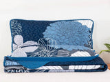 Frosted Magnolia Chic blue 3 Pc Comforter & Pillow Cover Set KING V745-MAB010887AJ3