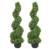Artificial Topiaries Boxwood Trees, 7.6cm Tall Faux Topiary Plant Outdoor, All-year Green V952-HYMRGXJS36YCLY992V0