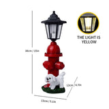 Resin Hummingbird Solar Lamp Outdoor Garden Sculpture Couple Hummingbird - Multi-color - Size 29 V1347-118-41450-MLT-29