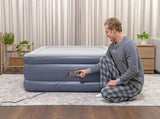 Bestway 2.03m x 1.52m x 51cm Tritech Air Inflatable Mattress Queen Built-in AC Pump V958-6713I
