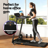 Everfit Treadmill Electric Walking Pad Foldable Incline for Home Office Gym Black TMILL-TITAN42-DT