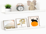 2 Pack Floating Shelves Wall Mounted, No Drilling Self Adhesive Wall Shelves for Bathroom, Living V1237-ZY00B0CXP7P6ZL