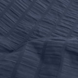 Ardor Byron Navy Seersucker Quilt Cover Set Queen V442-INT-QUILTCS-BYRONSEERSUCKER-NAVY-QS