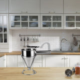 Stainless Steel Piston with Stand Kitchen Baking Batter Dispenser Sauce Cream Dosing V1294-YM0718-10131142