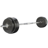 Everfit 58kg Barbell Set Weight Plates Bar Lifting Bench 168cm FIT-K-BB-SET-50KG