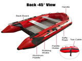 3m Inflatable Dinghy Boat Tender Pontoon Rescue- Red V213-IFB01-RED30