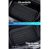 Tesla Model Y 2021-2024 Rear Well Front Cargo Trunk Toolbox Boot Liner Floor Mat RUBBER-MAT-TESLA-MODELY-RFT
