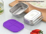 3 Pack Stainless Steel Lunch Box with Silicone Lid, Leak Proof Microwave Safe Bento Box for School V1237-ZY-917-010