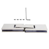 180 Degree Stainless Steel Door Clamp Bathroom Glass Clip Holder Bracket for Home Bathroom V1294-YM0901-3114210047911