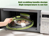Microwave Splatter Cover, Cover with Water Guidance,Splash-Proof Food Cover Large V1192-AZ-W-12163