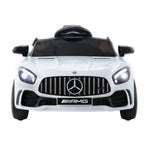 Kids Electric Ride On Car Mercedes-Benz AMG GTR Licensed Toy Cars Remote White RCAR-AMGGTR-S-WH