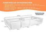 Rooster Farms 2.96m x 1.48m PVC Dog Whelping Box Playpen Kit - Anti-Crush Rail V238-SUPDZ-41965153124432