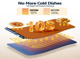 Devanti Food Warming Mat 80cm Electric Food Warmer Roll Up Buffet Tray Blue FWM-8D-BL