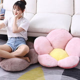 SOGA Pink Whimsical Big Flower Shape Cushion Soft Leaning Bedside Pad Floor Plush Pillow Home Decor SCUSHION082