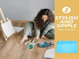 Silicone Craft Tray Painting Mat for Artists Sky Blue Nonstick Multipurpose 1Pack V1366-AZ2-W-13521