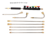 Pressure Washer Extension Wand 5 Straight Rod 3 Curve Rod Set Power Washer Lance with 6 Nozzles V1294-YM0703-3111230025811