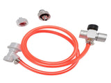 Mini Keg Regulator Automatic Stainless Steel Coffee Soda Keg CO2 Pressure Regulator with 1m Red Hose V1294-YM0901-3118230420911