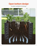 Metal Raised Garden Bed, 6 x 3 x 2 ft Outdoor Galvanized Box, with Open Bottom, Large V952-JSFXZZCZFXSLG0SR1V0