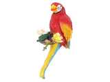 Parrot Decor Statue Figurine Scarlet Macaw Sculpture Birds Garden Courtyard Decoration V1294-YM0901-3111250017511