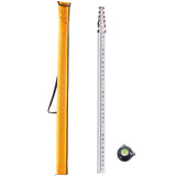 Aluminum Grade Rod, 18-Feet/10ths 6 Sections Telescopic Measuring Rod,Double-Sided Scale 1/10ft V952-YZCLG18YCFEEKTCTHV0