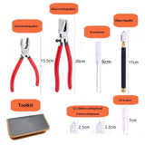 Premium Glass Running Breaking Pliers and Class Cutter Kit, Heavy Duty Glass Cutting Tool with V1192-AZ-W-3427