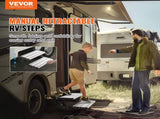 RV 2-Step, Manual Retractable RV Stairs, Foldable, 440 LBS Load Capacity, Aluminum Alloy V952-FCBTZDKZDKSDNVHFTV0