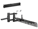 106.7cm Tow Behind Landscape Rake, 3-Point Lawn Rock Rake with Blade & Lift Lever, Fit Category 1 V952-ZXSCJ42INCHYATJQA001V0