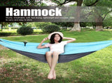 Hanging Chair Bed Dual Use Portable Hammock Swing for Camping Courtyard Corridor OutdoorBlue Gray V1294-YM0901-3116200020313