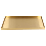 Modern Metal Gold Plate Rectangle Storage Tray Cosmetic Jewelry Display Stainless Steel Tray V1294-YM0715-3115210277011