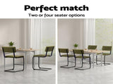 Artiss 4x Bar Stools Velvet Chairs Green BA-HY-005-GNX4