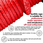 X-BULL 12V Electric Winch 14500LBS synthetic rope with Recovery Tracks Gen2.0 Red V211-AUEB-AXEW016ST001