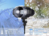 LED Snowfall Lights, LED Projector Snow Falling Lights for Garden, Snowflake Rotating LED Light V1294-YM0901-JY09154
