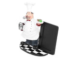 Resin Mustache Chef Figurine Fashion Small Ornaments Message Board Food Shop Hotel Decorations V1294-YM0714-3115210130111