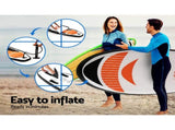 Weisshorn Stand Up Paddle Board 11ft Inflatable SUP Surfboard Paddleboard Kayak Surf Red SUP-D-11FT-81-15-RD