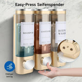 3-Pack Wall Mounted Soap Dispenser for Shampoo & Soap, 300ml x3, White V1188-MS-325-0124