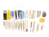 61Pcs Polymer Clay Sculpting Tools Exquisite Versatile Clay Carving Tools with Canvas Bag for V1294-YM0523-3118220076211