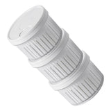 Garlic Storage Box White PP Multi-Use Freezer Container for Fridge 3Pcs V1370-AZ4-08917