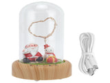 Night Light ABS Material USB Charging 1200 MAh Battery Night Lamp with Dome for Festival Home V1294-YM0901-3113210110411