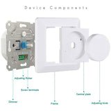 Light LED Dimmer Switch,220-240V 5-200W Smart Button Switches And Dimmers Light LED Dimmer Switch V1188-MS-227-2517