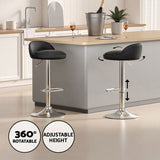Artiss Bar Table and Stools Set Dining Desk Kitchen Chairs Cafe Pub BA-TAB-CHR-GASLIFT-BKSV