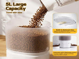 i.Pet 5L Automatic Pet Feeder Dual Bowl Smart Dispenser APP Control Cats Dogs PET-FEEDER-5DL-WIFI-BK