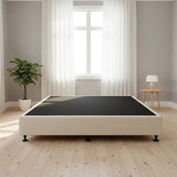 Palermo King Ensemble Bed Base Platinum Natural Sand Linen Fabric V63-823271
