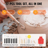 Pottery Wheel, 10 inch Pottery Forming Machine, 350W Electric Wheel for Pottery with Foot Pedal and V952-ZQLPJXS10YC3BXLC8V3