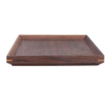 Walnut Wooden Tray Rectangle Serving Tray Tenon Structure Chinese For Tea Fruit Dessert Bread M V1294-YM0523-3118220049112
