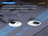 White Automatic Intelligent Walking Mite Removal Robot - UV Sterilisation, High Frequency Beating, V888-ELOSUNG50994