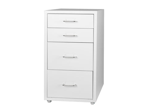 Levede 4 Drawer Office Drawers Cabinet White HO0402-WH_NZ